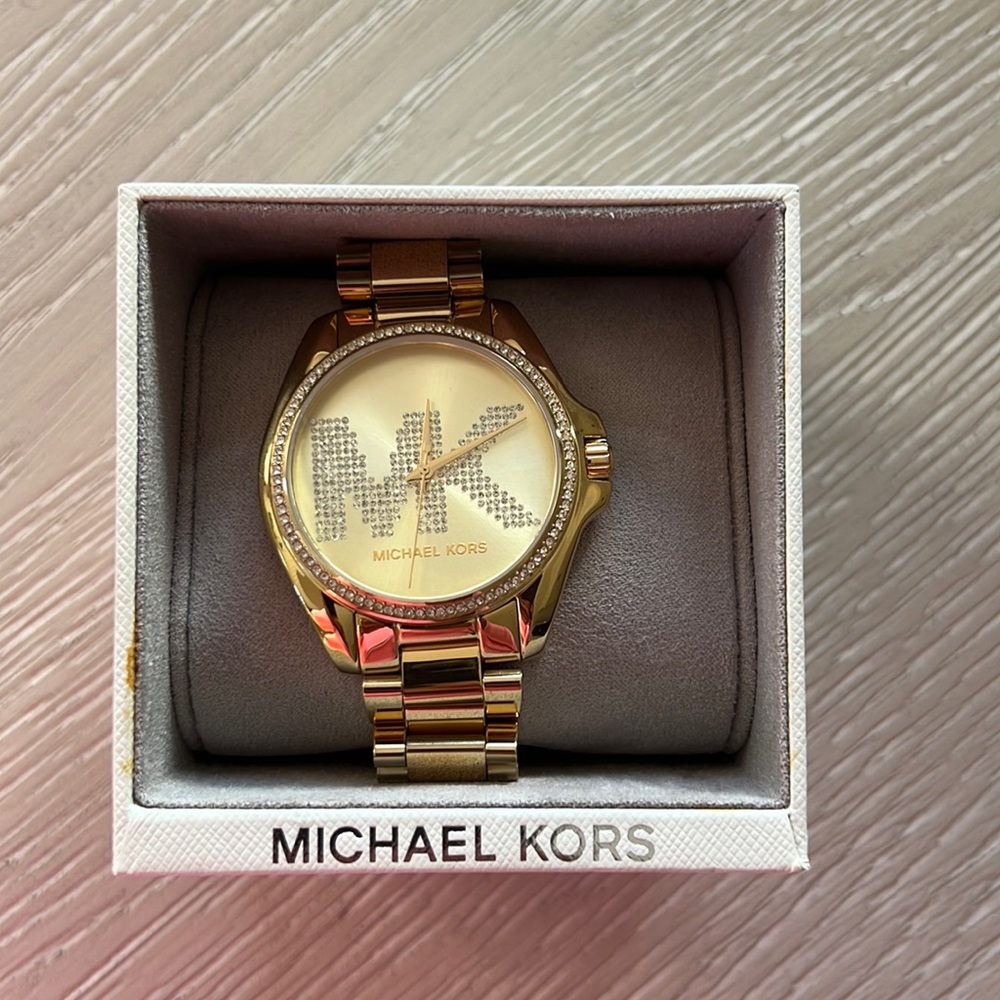 NWT MICHAEL KORS GOLD TONE WATCH